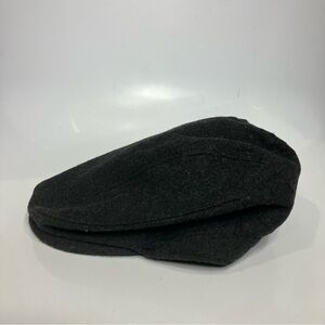 Lake of the isles wool blend newsboys‎ hat with ear flaps dark gray size M/L